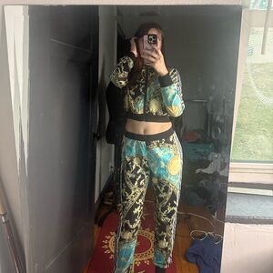 Fashion Nova Versace like styled tracksuit